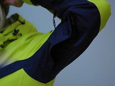 original tech fleece: Ženska sportska jakna za zimu/sneg – neon žuta sa tamnoplavim i — 8