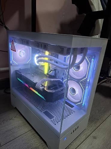 core: Игровой/рабочий ПК с подсветкой RGB в белом корпусе с боковым стеклом — 2