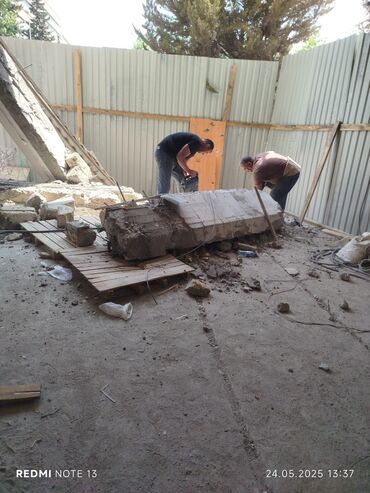 Beton işləri: Səssiz tozsuz səliqəli kəsim. Beton katlavan monolit kubik — 2