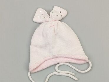 różowa czapka dla dziewczynki: Czapka, stan - Dobry