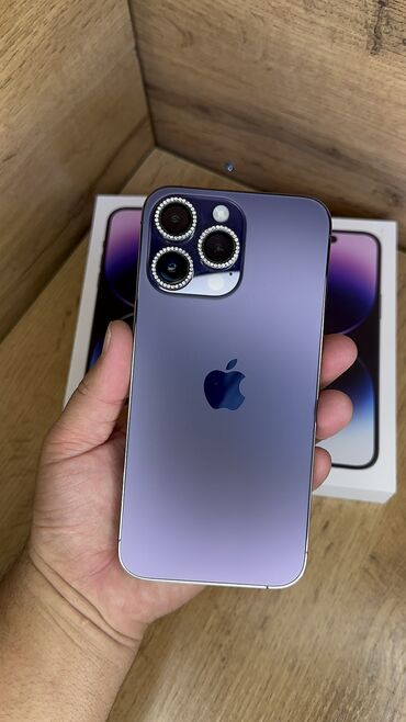 Apple iPhone: IPhone 14 Pro Max, Б/у, 128 ГБ, Защитное стекло, Чехол, Коробка, 88 %