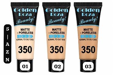 Golden Roza Beauty! Matlaşdırıcı tonal krem – 350 - Effekt: Matte +