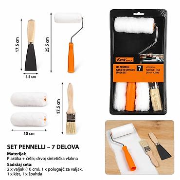 KMT Flis predivo za bebe beli četka sedmodelni set 9369263 Praktičan