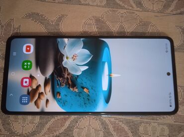 a 52 telefon: Samsung Galaxy A52, 128 GB, rəng - Göy, Sensor, Barmaq izi, Face ID