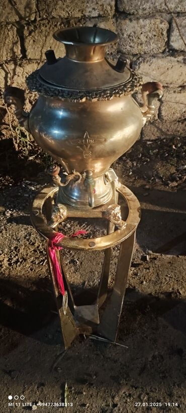 samovarlar: İşlənmiş Od Samovar, 7 l, Pulsuz çatdırılma