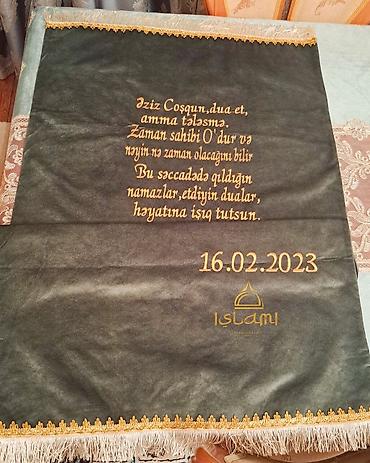 səccadə: Ad yazmali gozel seccadelerimiz. Her qiymete ve her dizainde her rengi — 4