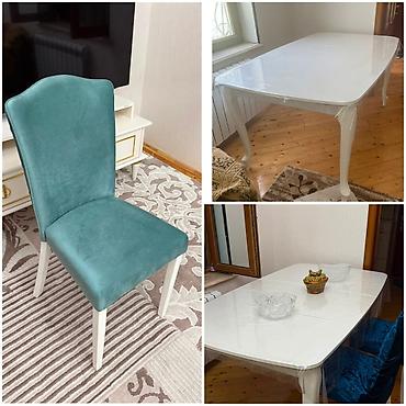bellona az: Qonaq otağı üçün, İşlənmiş, Kvadrat masa, 6 stul — 1