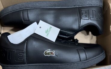 парные кроссовки: Lacoste black