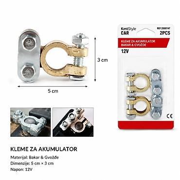 KMT klip za akumulator automobila 2000747 Opis: - Set klema/klipova