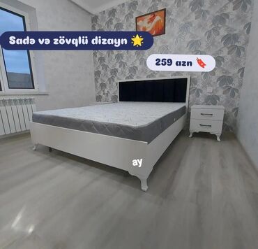 Masa və oturacaq dəstləri: 🛏 2 Nəfərlik Rahat Taxt 📐 Ölçü: 160×200 sm 🎁 Matras hədiyyə! 💸