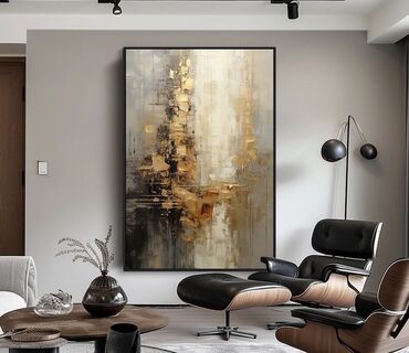 Dizayn, layihə: Modern. Abstrakt janr. Tək tablo. Müasir interyerdə mütləqdir, çünki — 44
