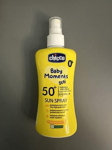 şar: Yenidir 2defe istifade olunub vso Chicco Baby Moments Sun Spray SPF — 1