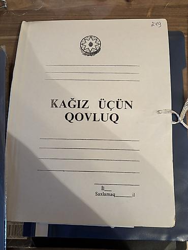 Ofis ləvazimatları: Ofis qovluqları və sənəd saxlama faylları dəsti.1ededi 1 azn Məhsul — 3