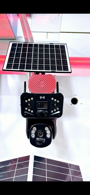 azercell voen nomre: Simsiz 4G sim kartl Solar ptz 2 kamera 360° 8mp/4K Çöl ṣəraiti ücün