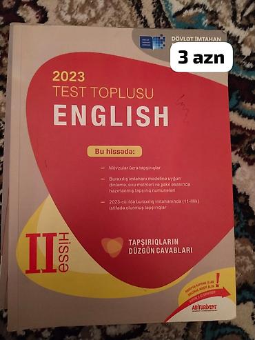 Testlər: İngilis dili Testlər 11-ci sinif, DİM, 2-ci hissə, 2023 il — 1