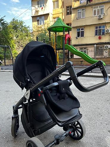 Uşaq arabaları: Uşaq arabası – Otrek Sport (qara rəng) - Çevik və yığcam şassi — 4