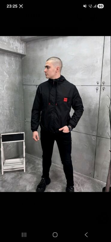 Jakne za prelazni period: Muška lagana jakna sa kapuljačom - Sportski kroj, zatvaranje na — 7