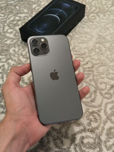 iphone 14 max qiymeti: IPhone 12 Pro Max, 256 GB, Graphite, Face ID