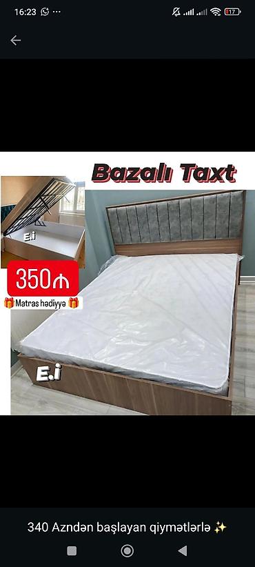 Bazalı taxt - Altı bazalı, qaldırılan mexanizmlə geniş saxlama yeri - lalafo.az -da Bazalı taxt - Altı bazalı, qaldırılan mexanizmlə geniş saxlama yeri -