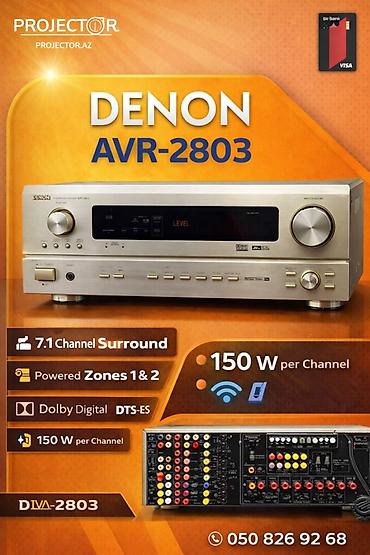 resiver: Denon AVR-2803 AV resiver - 7.1 kanal Surround səs - Kanal başına 150 — 1