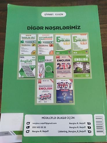 İdman və hobbi: Kitab yenider ama araxsindaki balaca kivadrat kesiyne gore 9 azn dir — 2