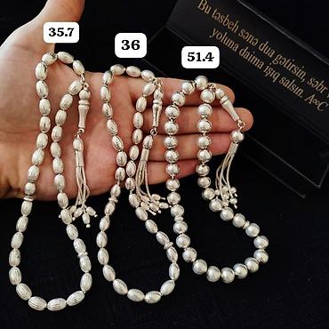 papaq milli: Gümüş təsbeh kolleksiyası Qram- 9.5 AzN - Material: 925 ayar gümüş — 2