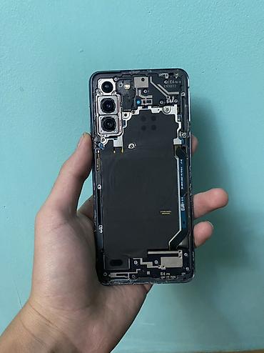 безлимит: Samsung Galaxy S21 5G, Б/у, 256 ГБ, цвет - Черный, 2 SIM, eSIM — 2