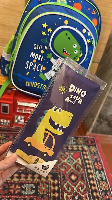 Школьные сумки: Uşaq məktəb çantası – “Dinostronaut” mövzulu - Rənglər: mavi-yaşıl — 5