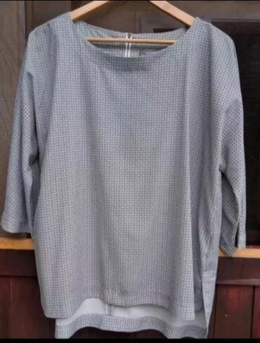 strikanje bluza: 2XL (EU 44), Vez, Jednobojni, bоја - Svetloplava