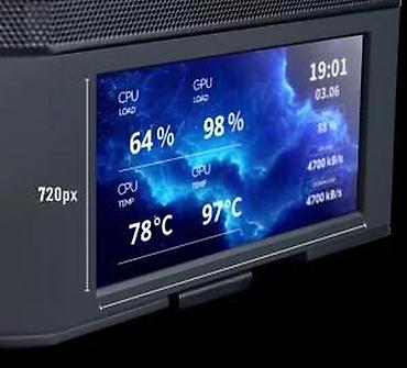 Druga oprema za računare i laptopove: PC kućište sa prednjim informacionim ekranom - Format: mid‑tower ATX — 9