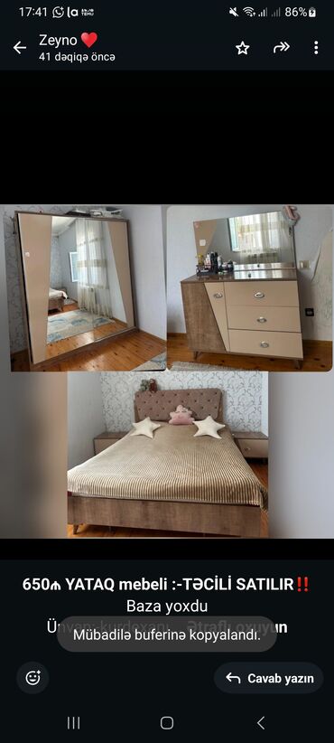 Masa və oturacaq dəstləri: *650₼ YATAQ mebeli :-TƏCİLİ SATILIR*‼️ Baza yoxdu Ünvan:-kurdexanı lalafo.az -da Masa və oturacaq dəstləri: *650₼ YATAQ mebeli :-TƏCİLİ SATILIR*‼️ Baza yoxdu Ünvan:-kurdexanı