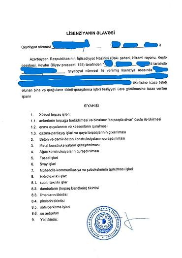 Готовый бизнес: TAM PAKET LİSENZİYALI TİKİNTİ ŞİRKƏTİ SATILIR (SAHİBİNDƏN) Cari ildə — 2