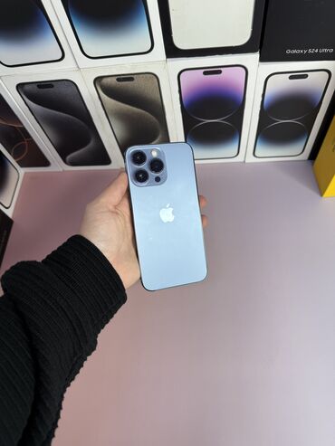 xiaomi 14 pro цена бишкек: IPhone 13 Pro, Колдонулган, 128 ГБ, Blue Titanium, Заряддоочу түзүлүш, Коргоочу айнек, Каптама, Бөлүп төлөө менен, 85 %