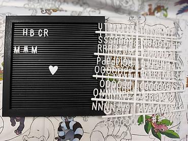малый барабан: Состав: - Буквенная панель (felt letter board) в чёрной рамке с — 2