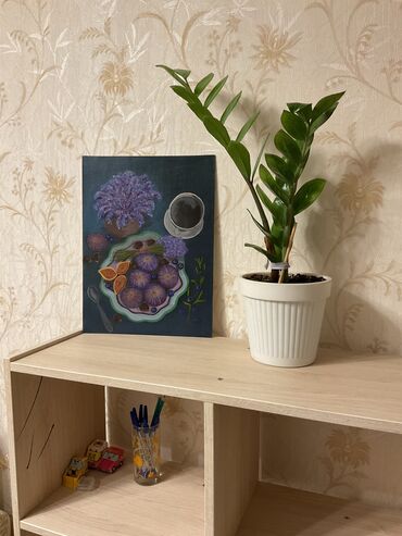 цена розы: Картины ищут новый дом🥰 1 картина «Инжир» 30x40 2-я - пионы 25x30