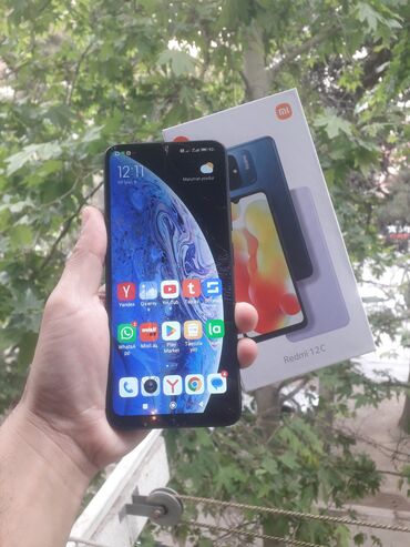 Xiaomi: Xiaomi Redmi 12C, 128 GB, rəng - Qara, 
 Barmaq izi