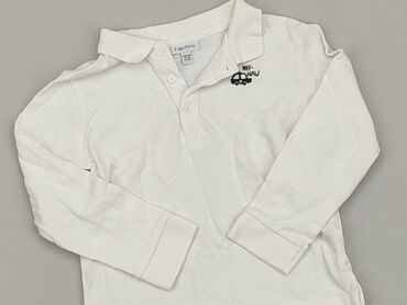 bluzka biała w serek: Bluzka, 1.5-2 lat, 86-92 cm, stan - Bardzo dobry