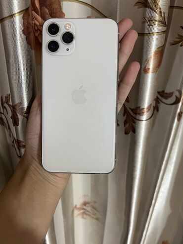 бу телефоны в бишкеке айфон: IPhone 11 Pro, Колдонулган, Ак, 100 %