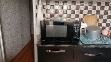 çuqun soba: Микроволновка Panasonic, С микроволнами, цвет - Черный, Б/у