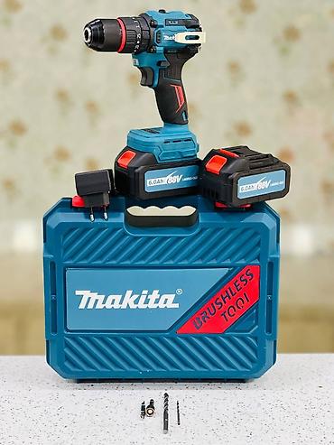 drel desti: Makita Brushless akkumulaytorlu zərbəli vintqıran/matkap dəsti — 2