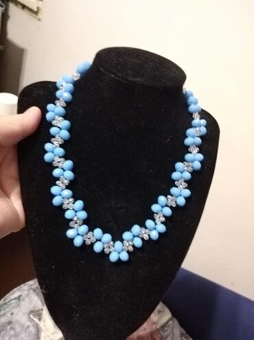 Ogrlice: Biserna ogrlica, Handmade, Materijal: Kristal — 9