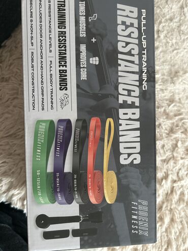 Maskalar, eynəklər: Phoenix Fitness markalı Pull-Up Training Resistance Bands seti. Tam