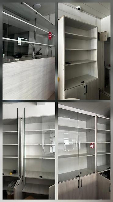 Mağaza vitrin və piştaxta mebeli Ümumilikdə 8 ədəddir. Bırı 100 azn