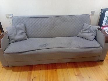 iwdemiw divanlar: Qonaq otağı dəsti – divan + 2 kreslo - Rəng: boz - Material: yumşaq — 1
