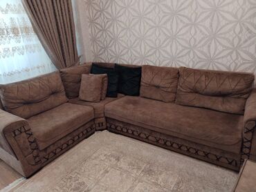 islenmis kunc divani: Угловой диван, Б/у, С подъемным механизмом