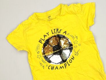 koszulka barcelony z nadrukiem: T-shirt, SinSay, 7 years, 116-122 cm, condition - Very good