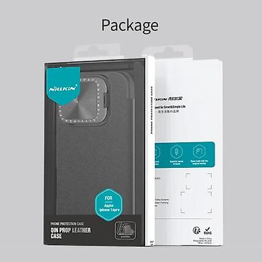 Maske i futrole za telefone: Maska Nillkin Qin Prop za iPhone 16 Pro 6.3 crna. Uz brzu dostavu i — 12