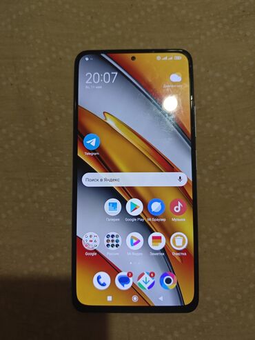 Poco: Poco F3, Б/у, 128 ГБ, цвет - Серебристый, 2 SIM