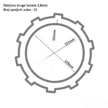 za motor: TRW Clutch Super Kit – set lamela i opruga za kvačilo motocikla — 2