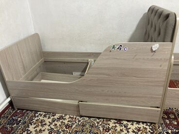мебельный цех адреса: Детская односпальная кровать, Б/у, Для девочки, Для мальчика, С матрасом, Самовывоз